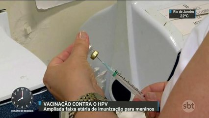 Vacinação contra HPV para meninos tem faixa etária ampliada
