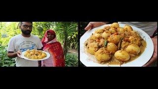 Village Food   Egg korma   Eid special recipe   Grandmother recipes-76