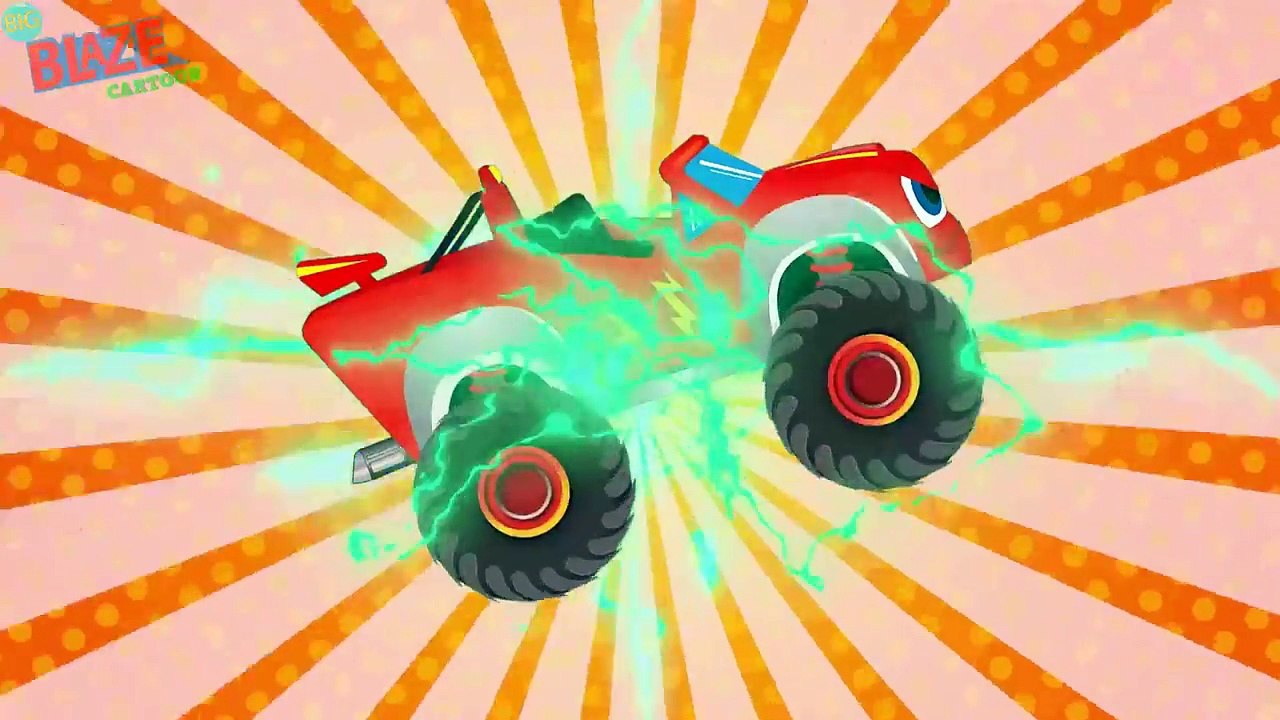 BLAZE CAR MONSTER MACHINES Bandits Set Traps Threatening saved by Police! Blaze Monster Tr