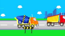 Learn Construction Vehicle For Kids Children Babies Toddler With Cement Mixer Dump Truck R