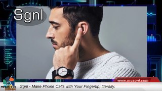 TAKE PHONE CALLS SIMPLY BY PLACING YOUR FINGER TO YOUR EAR