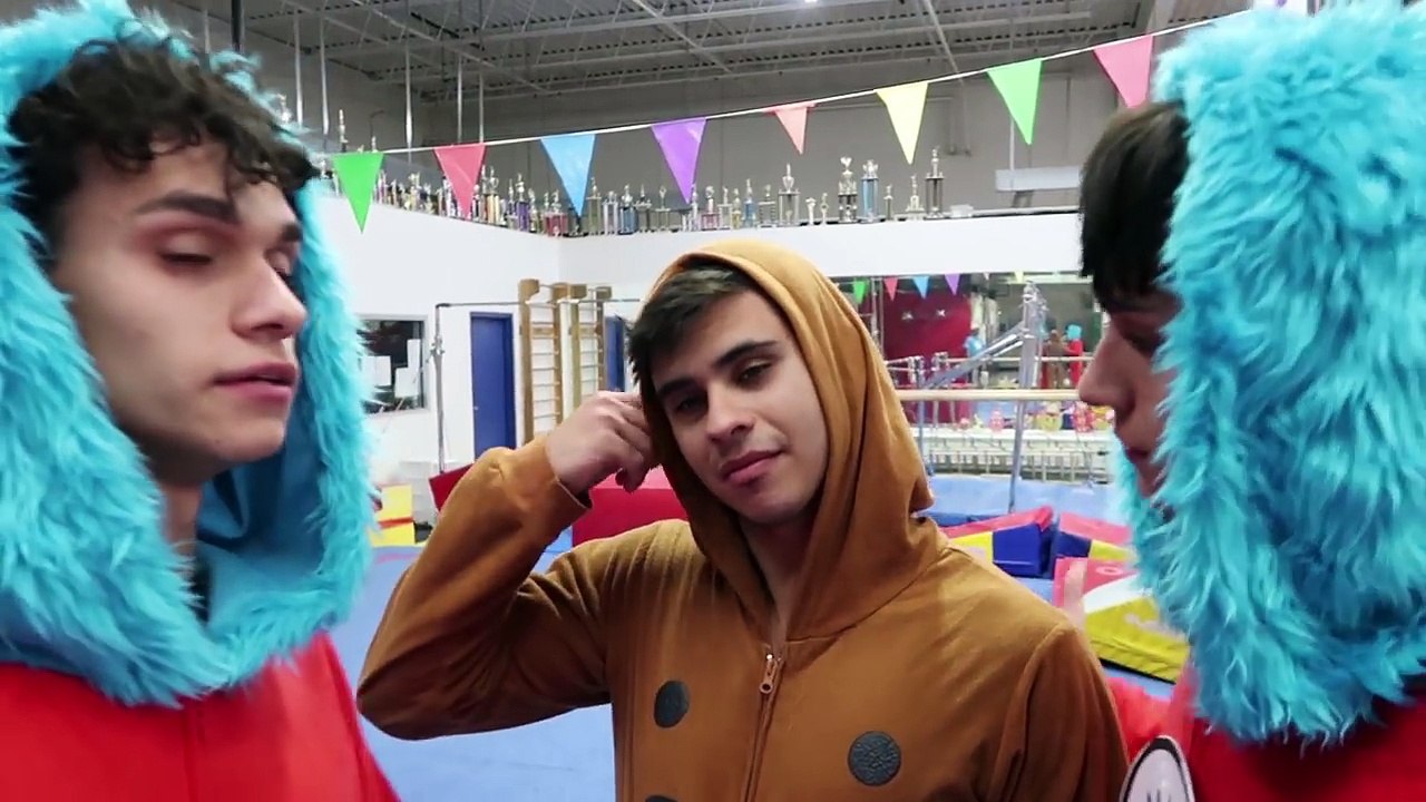 24 HOUR OVERNIGHT IN OUR GYMNASTICS GYM! (SUPER CRAZY)