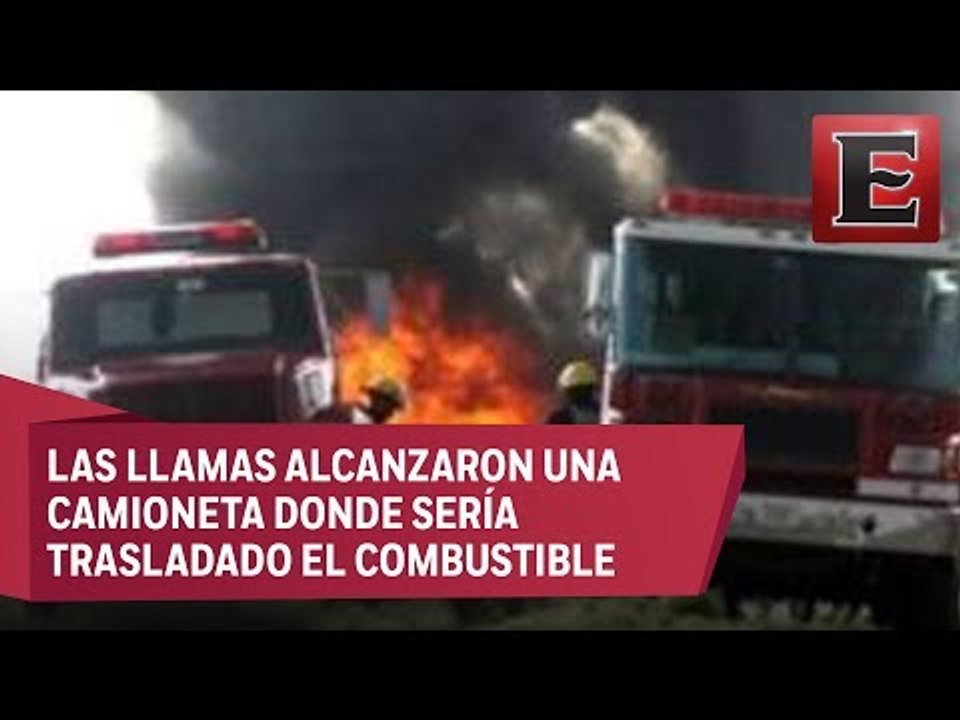 Toma clandestina de combustible provoca incendio en Hidalgo