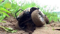 RC OFF Road 4x4 Mudding Capabilities Of Toyota FJ45 VS Jeep Wrangler Rubicon