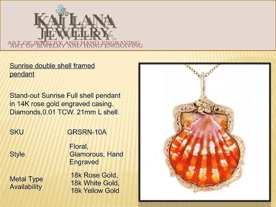 Sunrise Shell Jewelry - Buy Sunrise Shell Jewelry Collection | Kailana Jewelry