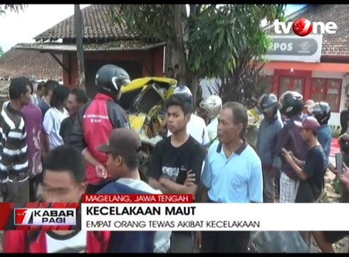 Truk Tabrak Pejalan Kaki, Motor dan Angkot, 4 Orang Tewas