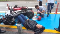 Samsun'da Motosikletler Kafa Kafaya Çarpıştı: 1 Yaralı