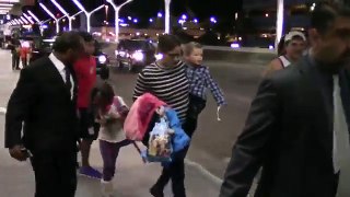 491.Jennifer Garner Has Her Hands Full Arriving At LAX With The Kids