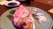 Terrifying Footage Shows Sashimi Fish JUMPS from dinner plate,
