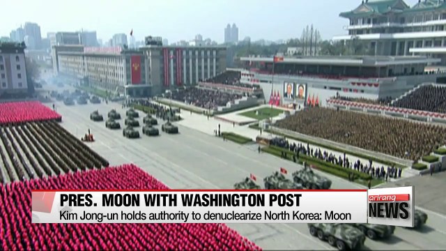 President Moon clarifies his North Korea policies to U.S. media