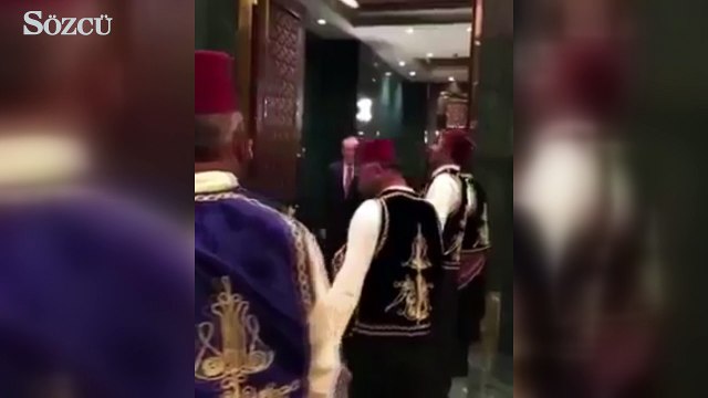 Cumhurbaşkanı Erdoğan'ı davul ve mani ile karşıladılar