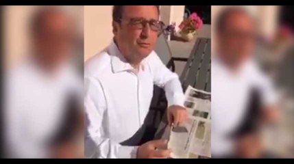 François Hollande fait la pub pour un tournoi de foot local en Corrèze (Vidéo)