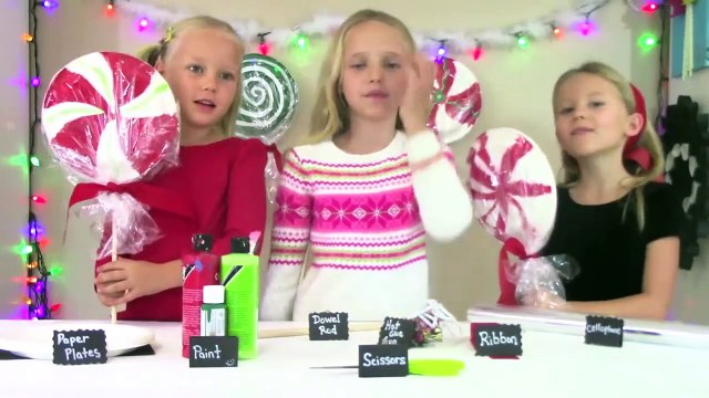 DIY Christmas Decorations _ Paper Plate Lollipops _