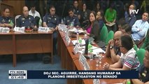 SOJ Aguirre, handang humarap sa planong imbestigasyon ng Senado
