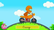Motorcycles - Learning Colors - for Kids and Preschool - Learn Colours