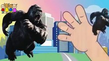 Gorilla-Squirrel -Pineapple-Dog Finger Family Poem   Funny 2D Videos