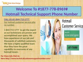 hotmail-technical-support-phone-number