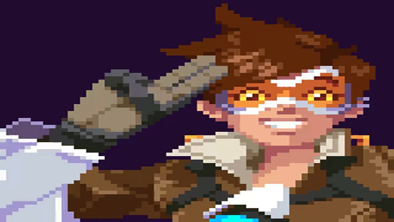 Overwatch: Cheers, luv! (animated pixel art)