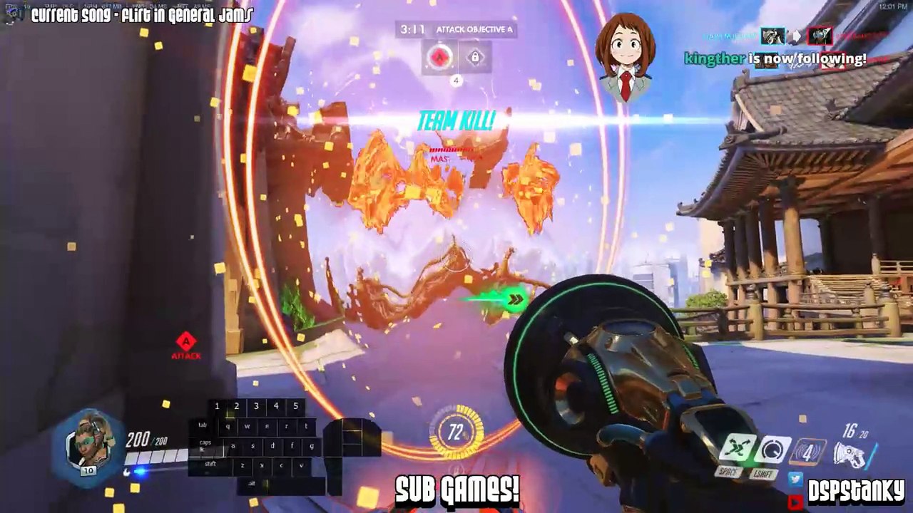 Overwatch: Not the smartest place for a teleporter (DSPSTANKY)