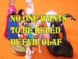 NO ONE WANTS TO BE RULED BY EVIL OLAF   ANNA MINNIE MOUSE MAX SPIDERMAN GIDGET ELSA Toys Kids Video