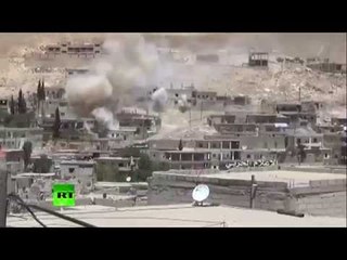 Syrian military release video of heavy fighting with Al-Nusra front near Damascus