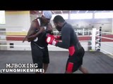 boxing superstar adrien broner light mitt workout for the media - EsNews boxing