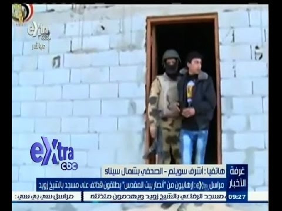 #غرفة_الأخبار | إرهابيون من " أنصار بيت المقدس " يطلقون قذائف على مسجد بالشيخ زويد