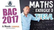 Bac ES/L 2017 : corrigé des Maths (Exercice 2)