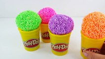 Foam Clay Surprise Eggs Play doh Learn colors Hello Kitty Spider Man Disney Car