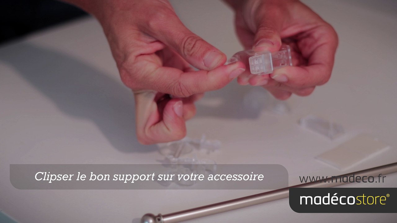 Pose rideau sans percer | Comment poser une tringle à rideau avec l’accessoire T1?