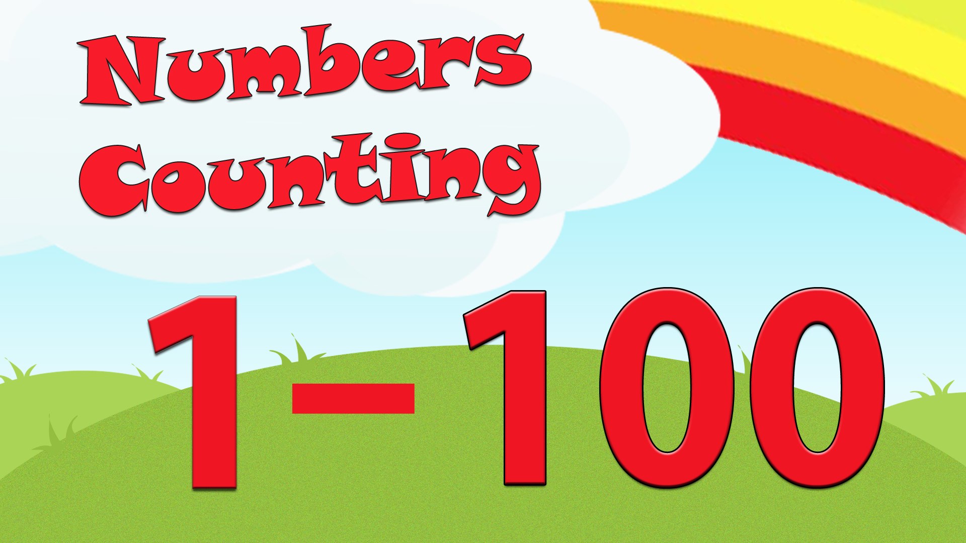 1 to 100 Number Counting, Count to 1-100 - For kids