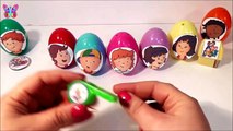 8 huevo sorpresa de Caillou y sus amigos juguetes toys surprise eggs aprender los colores