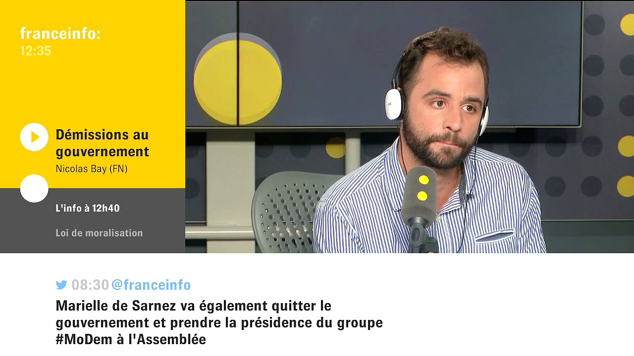 "Une élimination politique du MoDem" selon Nicolas Bay (FN)