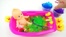 Bébé bain les couleurs poupée Apprendre patrouilles patte porc temps équipe les tout-petits jouets avec Orbeez surprise peppa