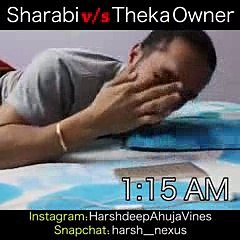 Sharabi v_s Theka Owner - Funny comedy vine