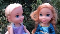 Elsa and Anna Toddlers and Olaf Play together in Snow Annya gets Powers! Part 2 Shimmer an