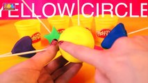 Learn Colors and Shapes with Play Doh Surprise Eggs for Kids _ Disney Frozen Shopkins Spongebob