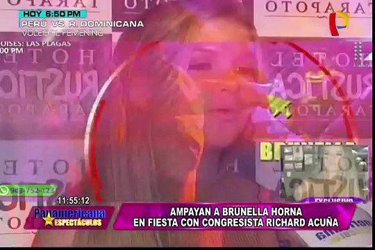 Brunella Horna y Richard Acuña se pronuncian tras ampay en discoteca