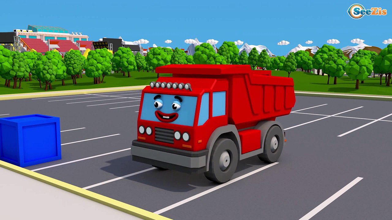 COLOR TRUCKS for Children - Learning Educational Video | Learn Vechicles Kids | Nursery Rhymes Songs