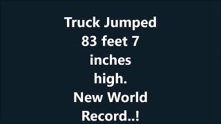 GUINESS WORLD RECORD 2015 ST TRUCK JUMP _ HIGHEST JUMP