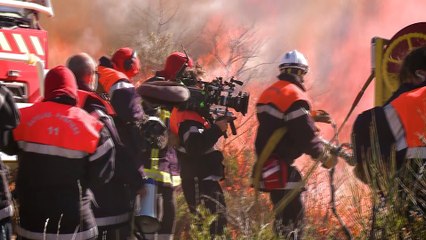 Making of "Les hommes du feu" dans les flammes