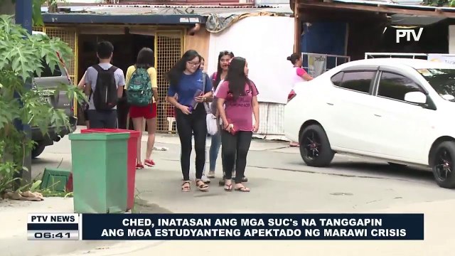 CHED, inatasan ang mga SUC na tanggapin ang mga estudyanteng apektado ng Marawi Crisis