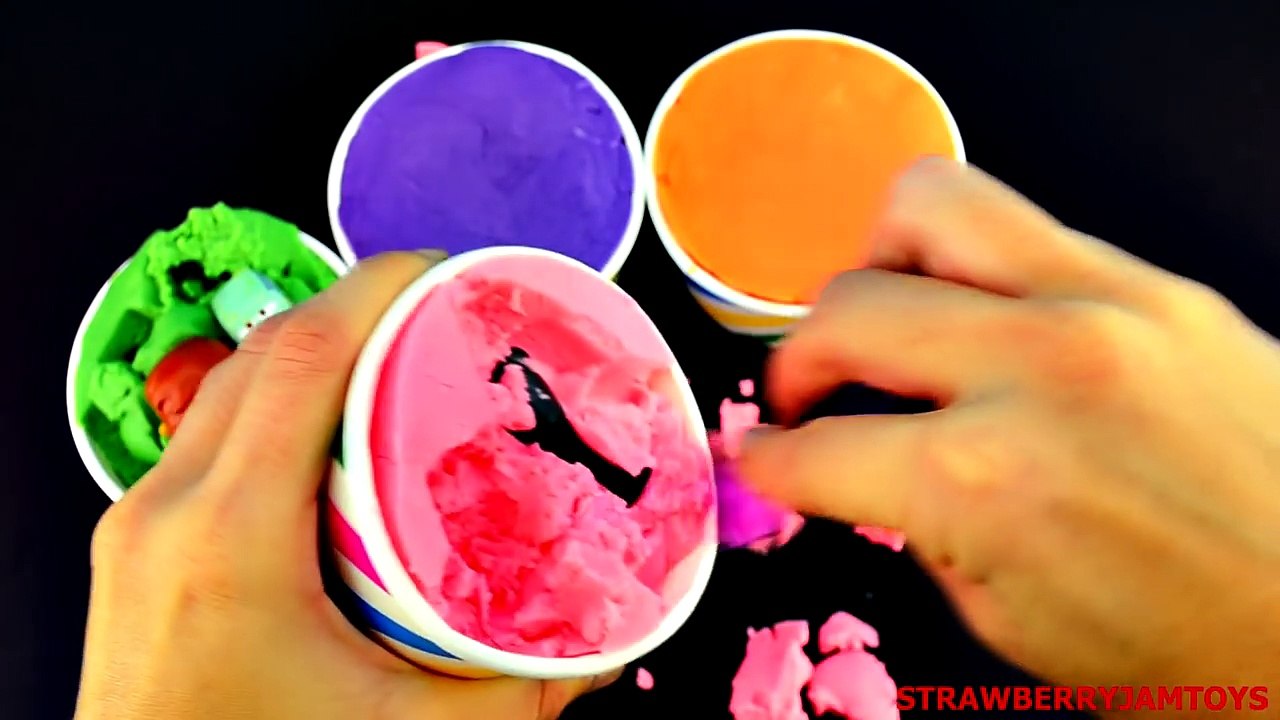 Des voitures crème des œufs de la glace minou jouer Bob léponge 2 doh shopkins barbie superman surprise strawberr