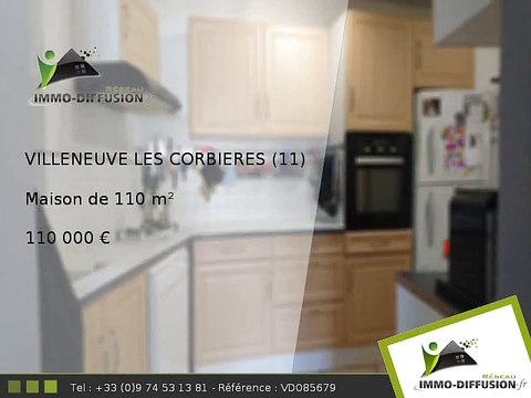 Maison A vendre Villeneuve les corbieres 110m2 - 110 000 Euros