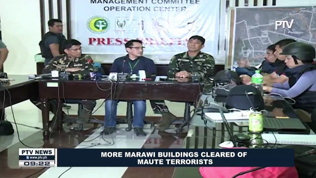 More Marawi Buildings cleared of Maute terrorists