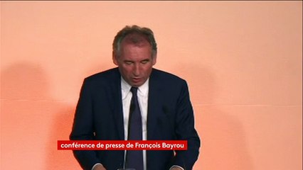 Bayrou : "un certain nombres de forces pour qui la moralisation serait un obstacle"