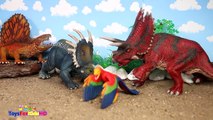 Videos de Dinosaurios para nidfgrños Yutyrannus v_s Rajasaurus  Schleich Dinosaurios de Juguete