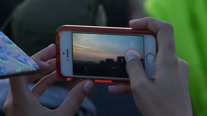 Crowds celebrate the solstice at Stonehenge