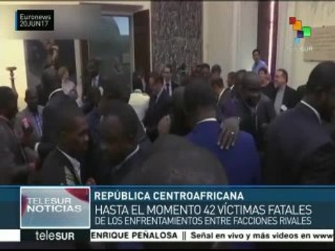 Enfrentamientos en República Centroafricana dejan al menos 42 muertos