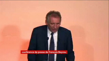 Bayrou : "Un certain nombres de forces pour qui la moralisation serait un obstacle"